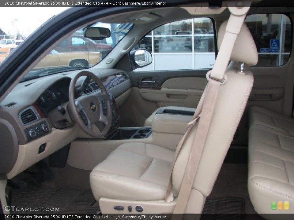 Light Cashmere/Ebony Interior Photo for the 2010 Chevrolet Silverado 2500HD LTZ Extended Cab 4x4 #42684511