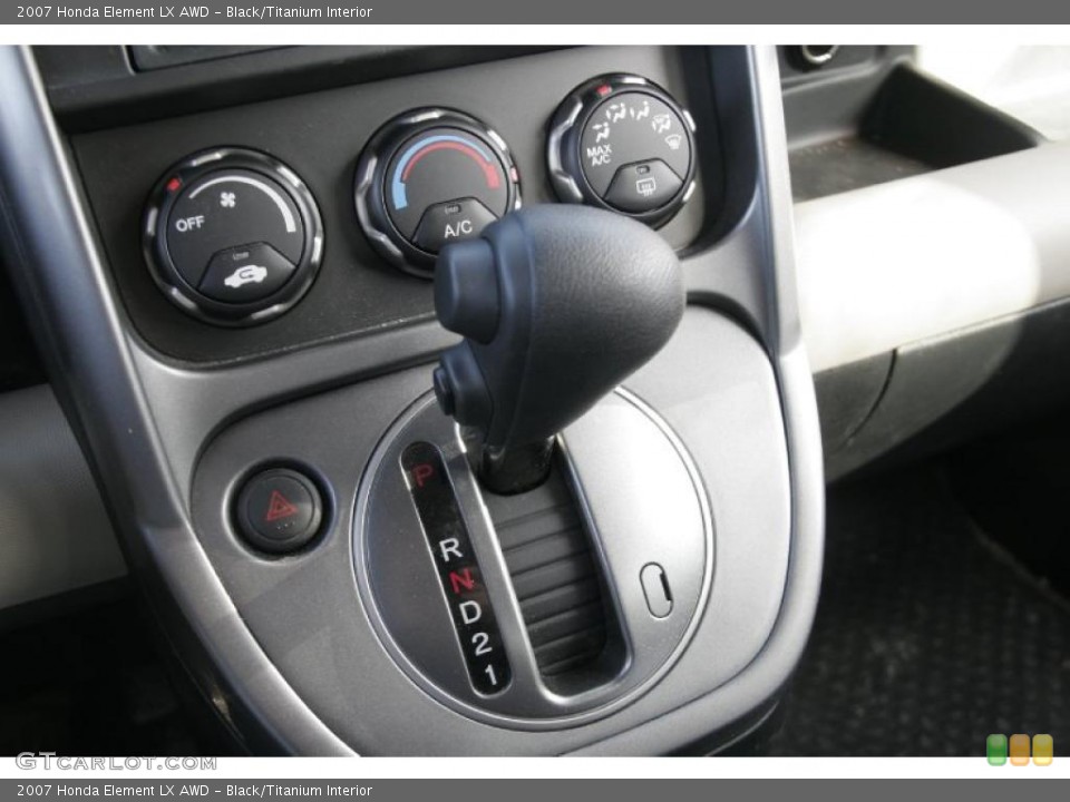 Black/Titanium Interior Transmission for the 2007 Honda Element LX AWD #42689591