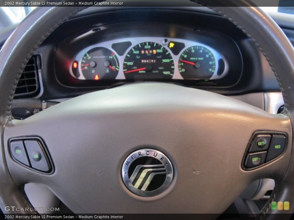 Medium Graphite Interior Controls for the 2002 Mercury Sable LS Premium Sedan #42690255