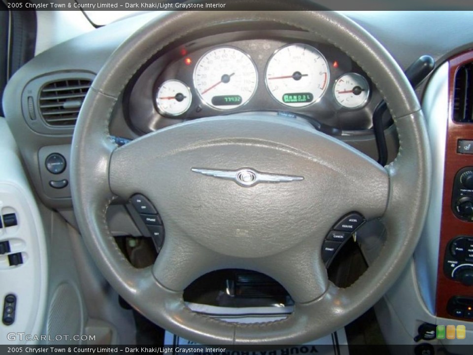 Dark Khaki/Light Graystone Interior Steering Wheel for the 2005 Chrysler Town & Country Limited #42693479