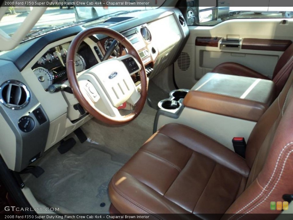 Chaparral Brown Interior Prime Interior for the 2008 Ford F350 Super Duty King Ranch Crew Cab 4x4 #42694087