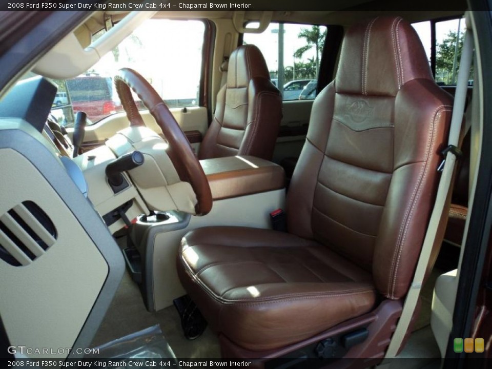 Chaparral Brown Interior Photo for the 2008 Ford F350 Super Duty King Ranch Crew Cab 4x4 #42694115