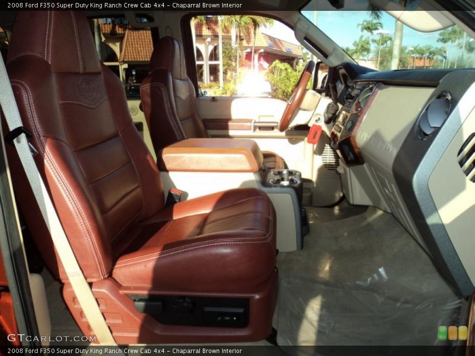Chaparral Brown Interior Photo for the 2008 Ford F350 Super Duty King Ranch Crew Cab 4x4 #42694151