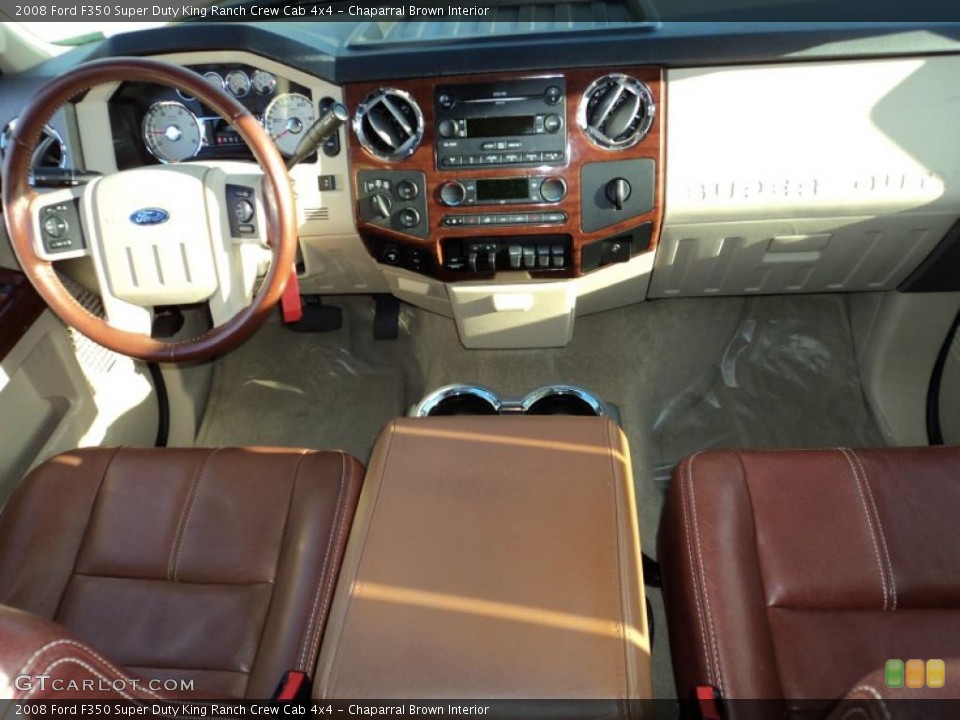 Chaparral Brown Interior Dashboard for the 2008 Ford F350 Super Duty King Ranch Crew Cab 4x4 #42694203