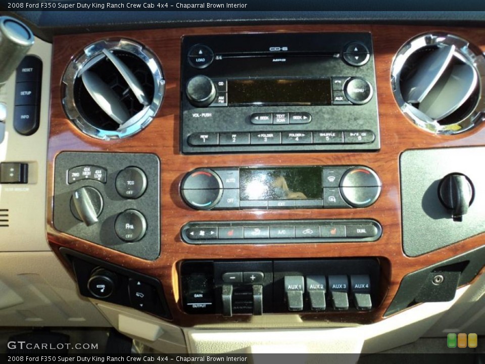 Chaparral Brown Interior Controls for the 2008 Ford F350 Super Duty King Ranch Crew Cab 4x4 #42694211