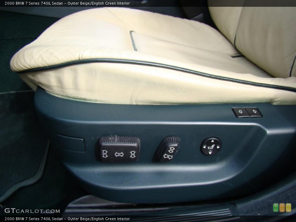 Oyster Beige/English Green Interior Photo for the 2000 BMW 7 Series 740iL Sedan #42694243