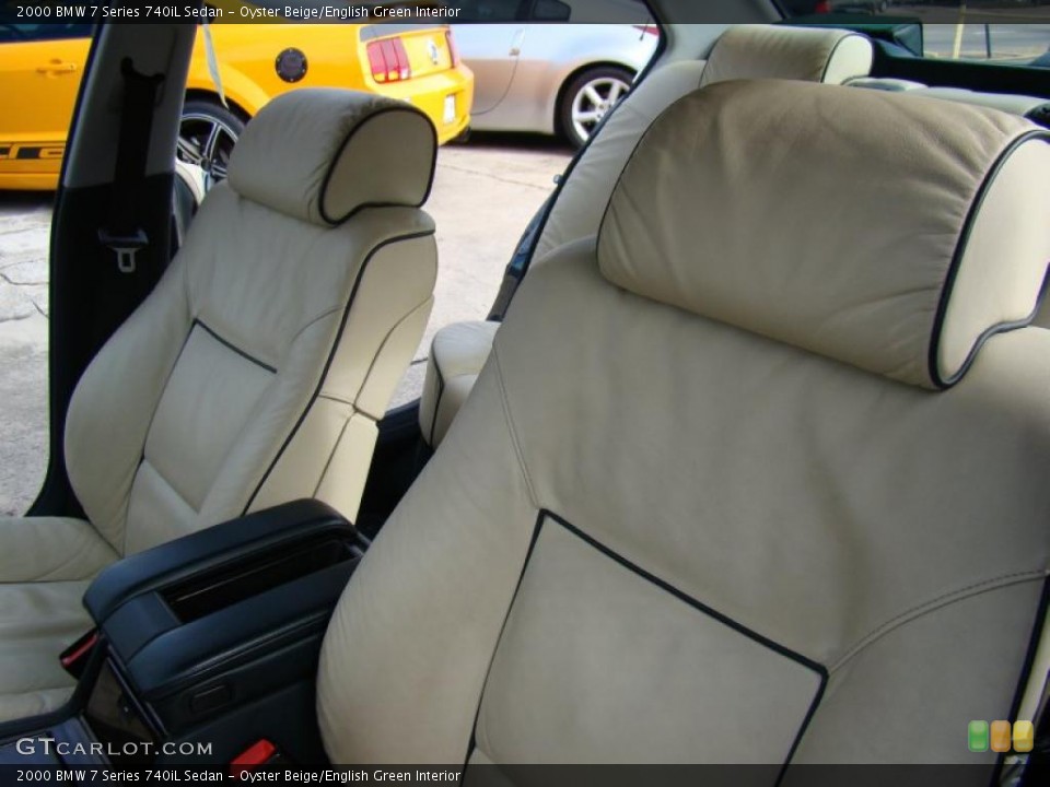Oyster Beige/English Green Interior Photo for the 2000 BMW 7 Series 740iL Sedan #42694259