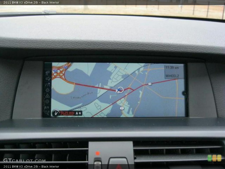 Black Interior Navigation for the 2011 BMW X3 xDrive 28i #42701511