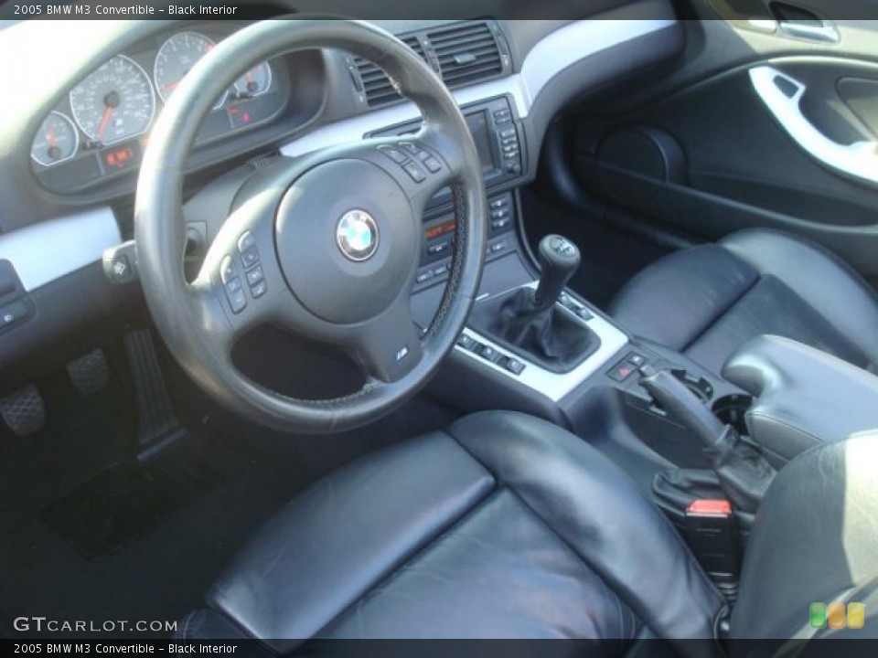 Black Interior Prime Interior for the 2005 BMW M3 Convertible #42703976