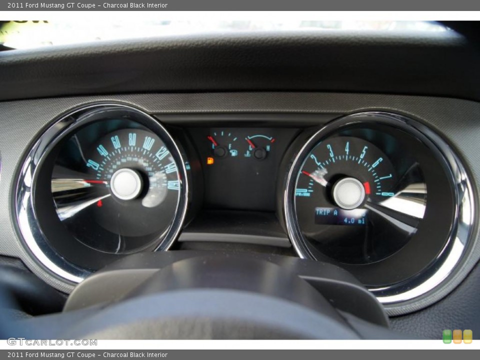Charcoal Black Interior Gauges for the 2011 Ford Mustang GT Coupe #42706956