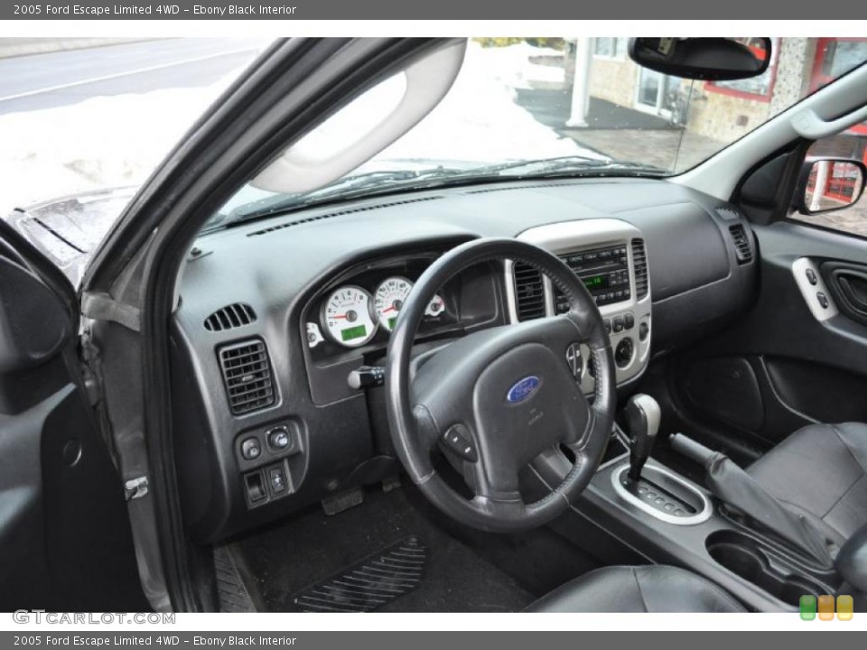 Ebony Black Interior Dashboard for the 2005 Ford Escape Limited 4WD #42708740