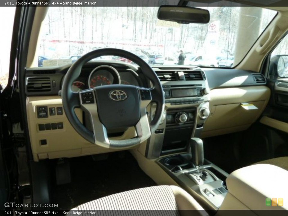 Sand Beige Interior Prime Interior for the 2011 Toyota 4Runner SR5 4x4 #42711080