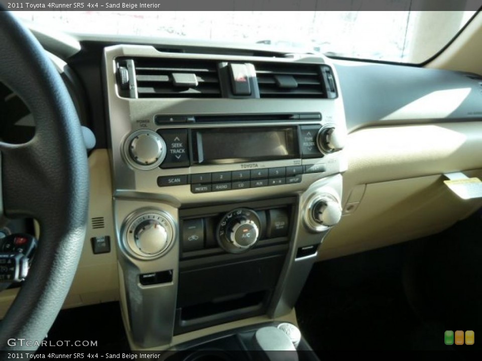 Sand Beige Interior Controls for the 2011 Toyota 4Runner SR5 4x4 #42711128