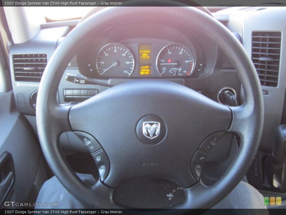 Gray Interior Steering Wheel for the 2007 Dodge Sprinter Van 2500 High Roof Passenger #42714060