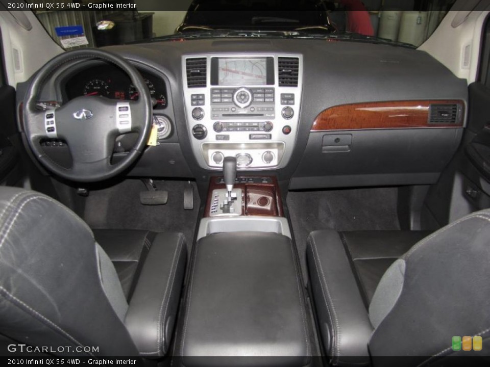 Graphite Interior Dashboard for the 2010 Infiniti QX 56 4WD #42715376