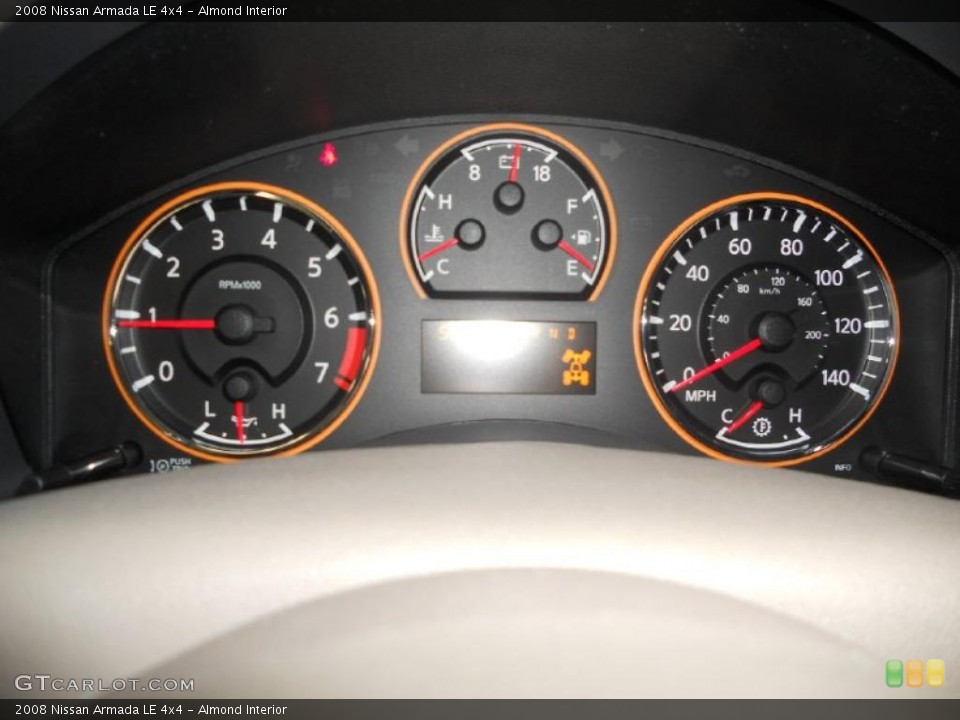 Almond Interior Gauges for the 2008 Nissan Armada LE 4x4 #42719549