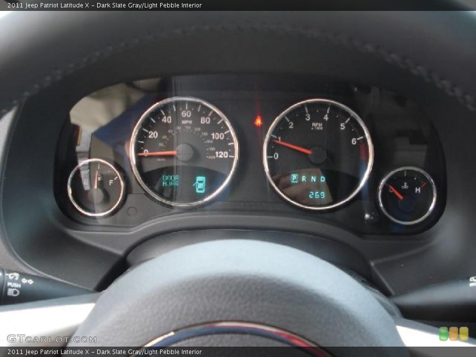 Dark Slate Gray Light Pebble Interior Gauges For The 2011