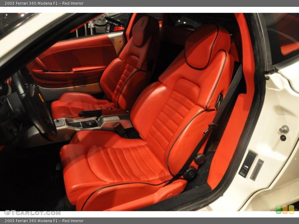 Red Interior Photo for the 2003 Ferrari 360 Modena F1 #42725673