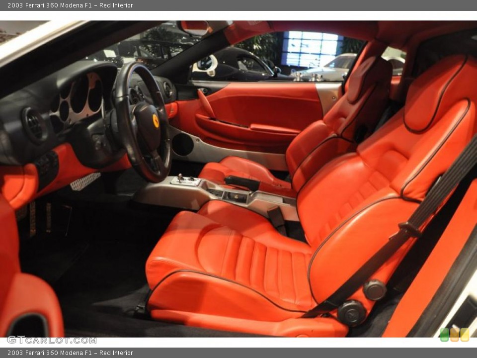 Red Interior Photo for the 2003 Ferrari 360 Modena F1 #42725677