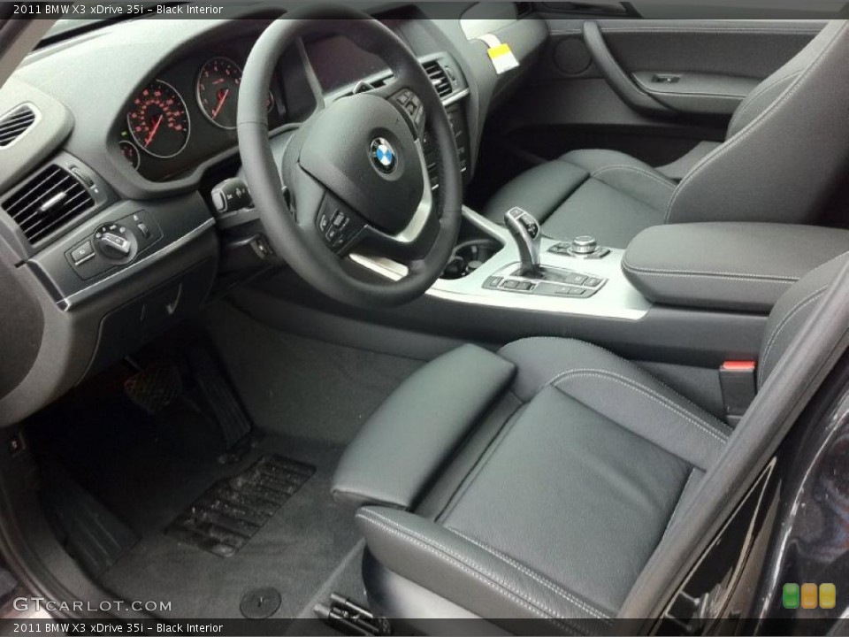 Black Interior Prime Interior for the 2011 BMW X3 xDrive 35i #42729460