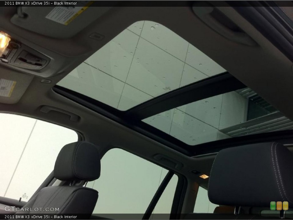 Black Interior Sunroof for the 2011 BMW X3 xDrive 35i #42729531