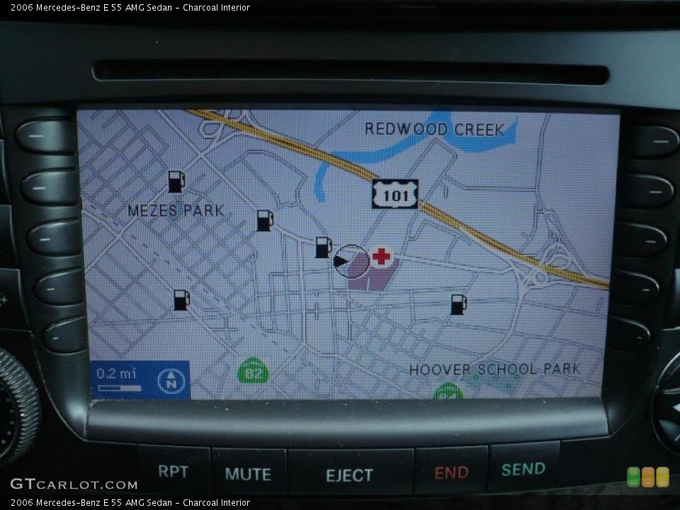 Charcoal Interior Navigation for the 2006 Mercedes-Benz E 55 AMG Sedan #42740056