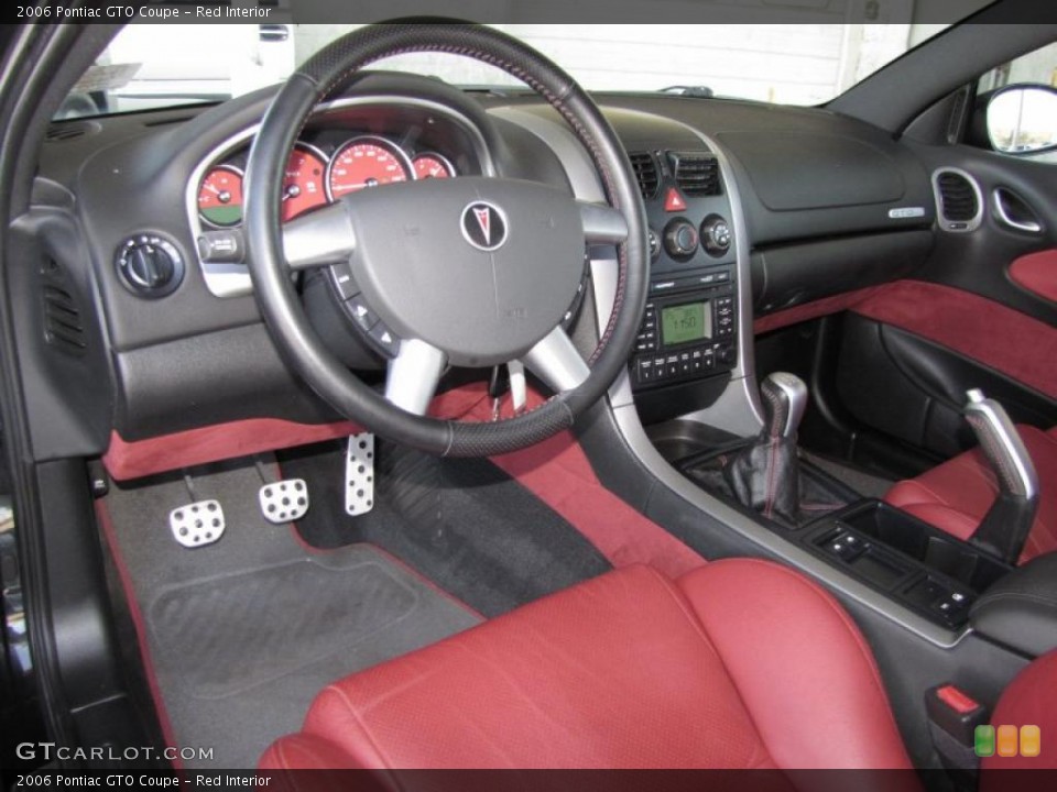 Red Interior Prime Interior for the 2006 Pontiac GTO Coupe #42741261