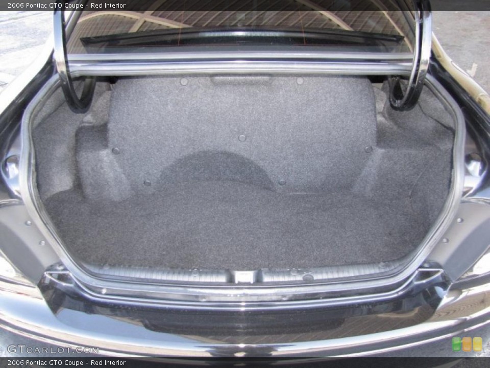 Red Interior Trunk for the 2006 Pontiac GTO Coupe #42741348