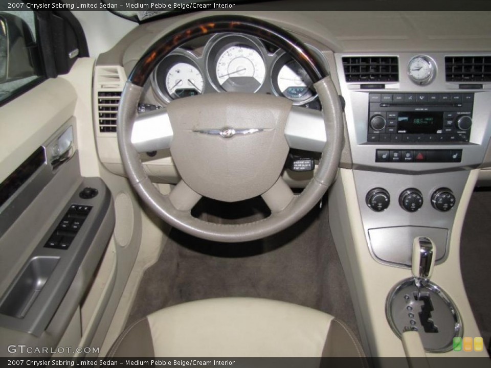 Medium Pebble Beige/Cream Interior Dashboard for the 2007 Chrysler Sebring Limited Sedan #42742561