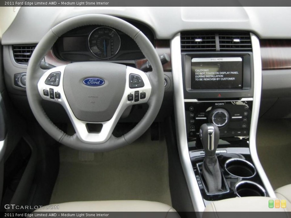 Medium Light Stone Interior Dashboard for the 2011 Ford Edge Limited AWD #42743068