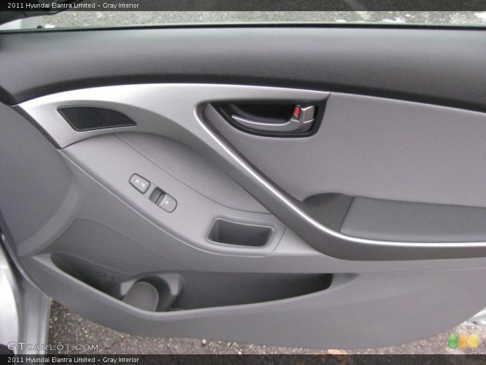 Gray Interior Door Panel for the 2011 Hyundai Elantra Limited #42743932