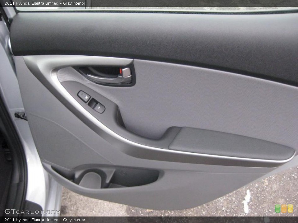Gray Interior Door Panel for the 2011 Hyundai Elantra Limited #42743980