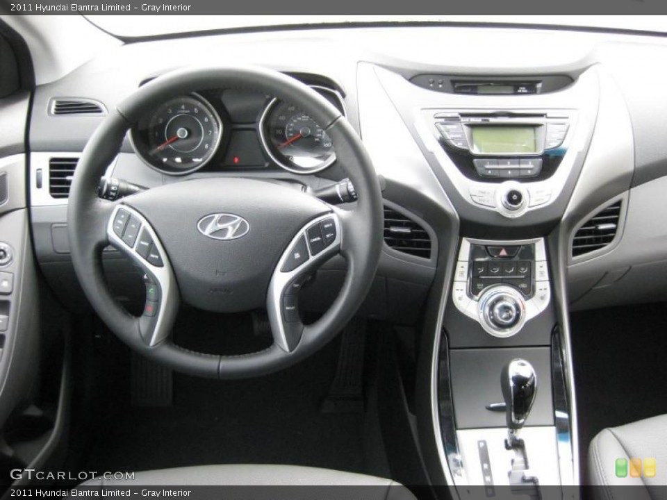 Gray Interior Dashboard for the 2011 Hyundai Elantra Limited #42743996