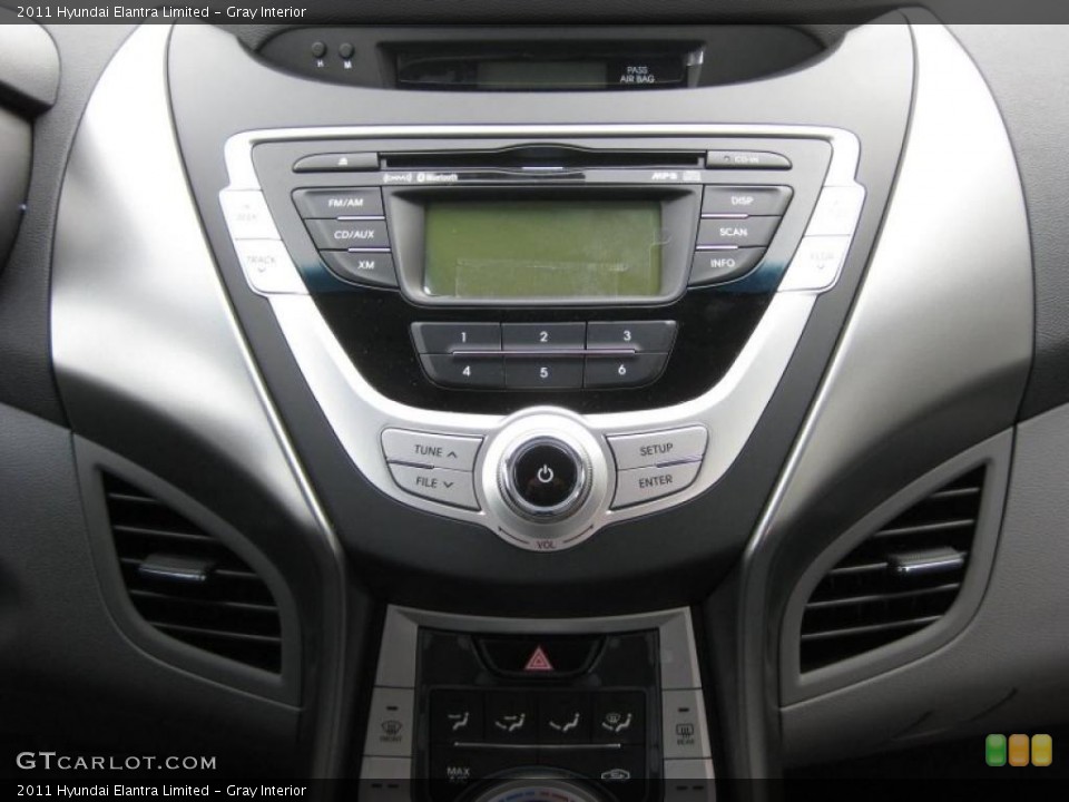 Gray Interior Controls for the 2011 Hyundai Elantra Limited #42744008