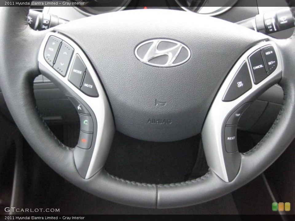 Gray Interior Controls for the 2011 Hyundai Elantra Limited #42744040