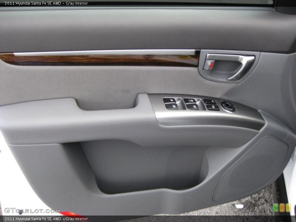 Gray Interior Door Panel for the 2011 Hyundai Santa Fe SE AWD #42746164
