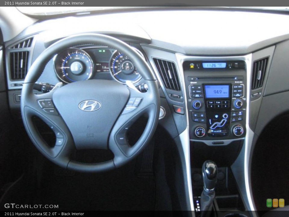 Black Interior Dashboard for the 2011 Hyundai Sonata SE 2.0T #42748796