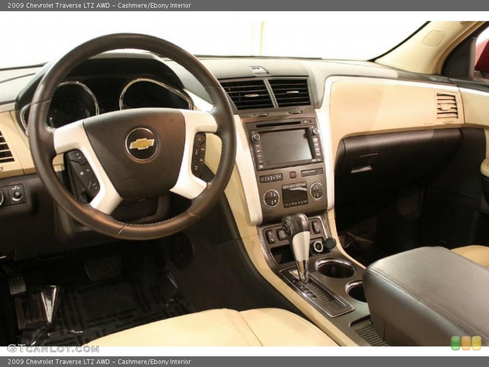 Cashmere/Ebony Interior Prime Interior for the 2009 Chevrolet Traverse LTZ AWD #42756024