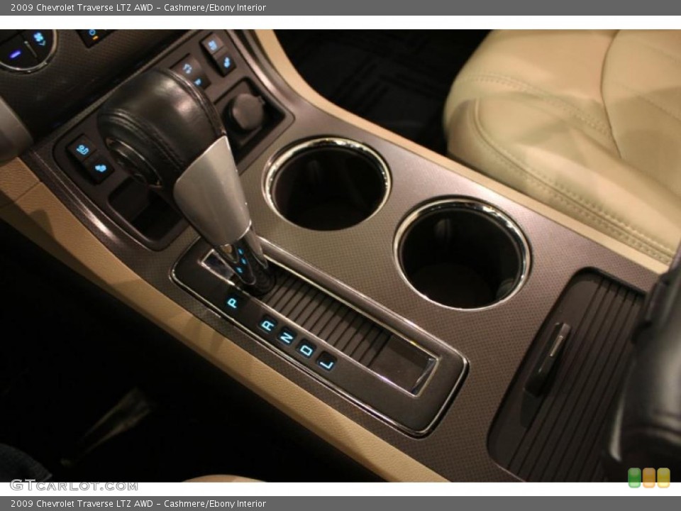 Cashmere/Ebony Interior Transmission for the 2009 Chevrolet Traverse LTZ AWD #42756080