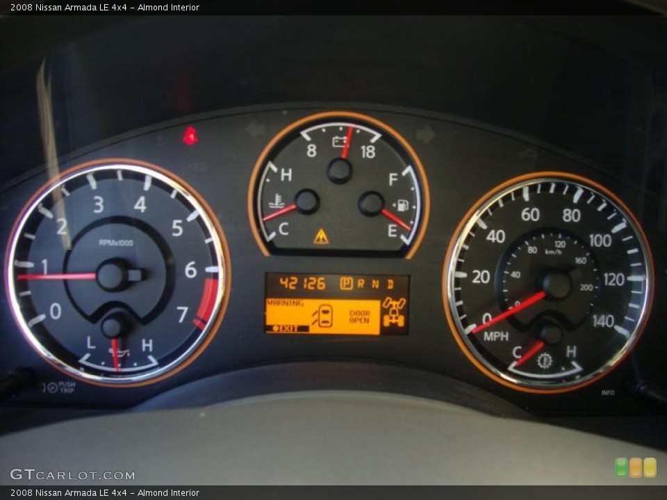 Almond Interior Gauges for the 2008 Nissan Armada LE 4x4 #42757064