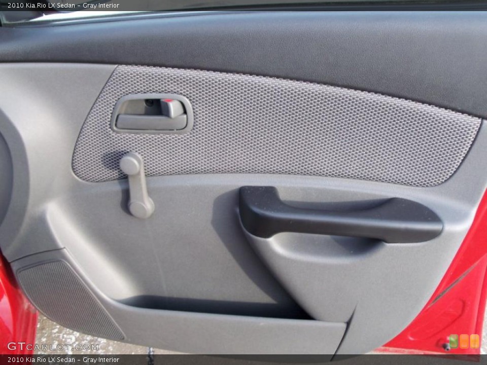 Gray Interior Door Panel for the 2010 Kia Rio LX Sedan #42760112