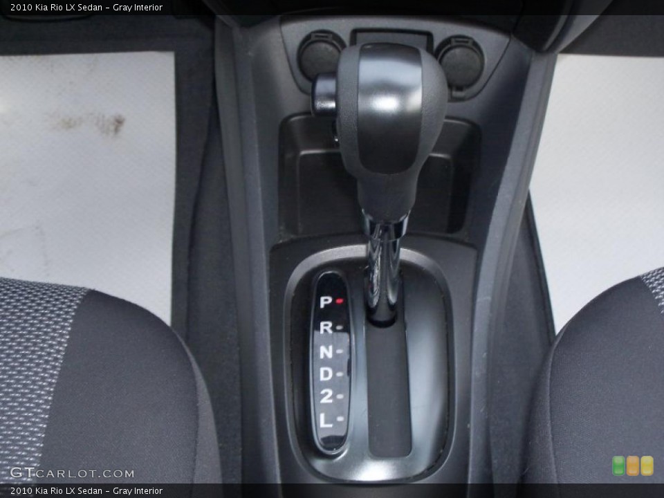 Gray Interior Transmission for the 2010 Kia Rio LX Sedan #42760280