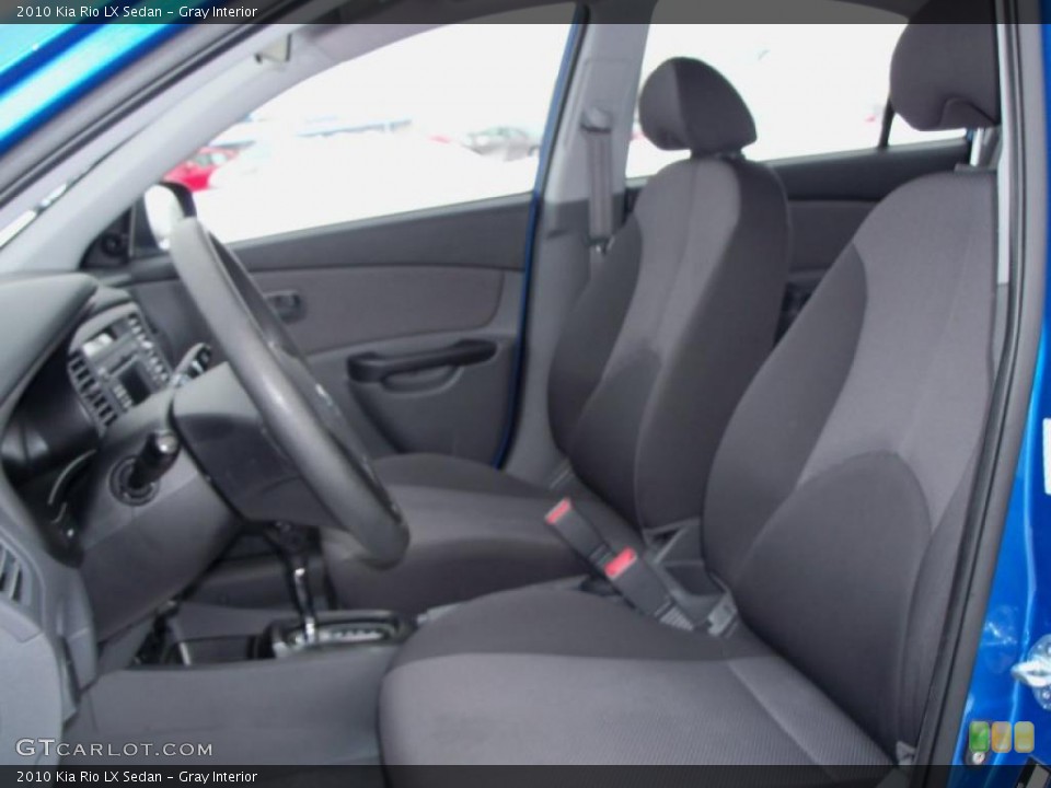 Gray Interior Photo for the 2010 Kia Rio LX Sedan #42760624