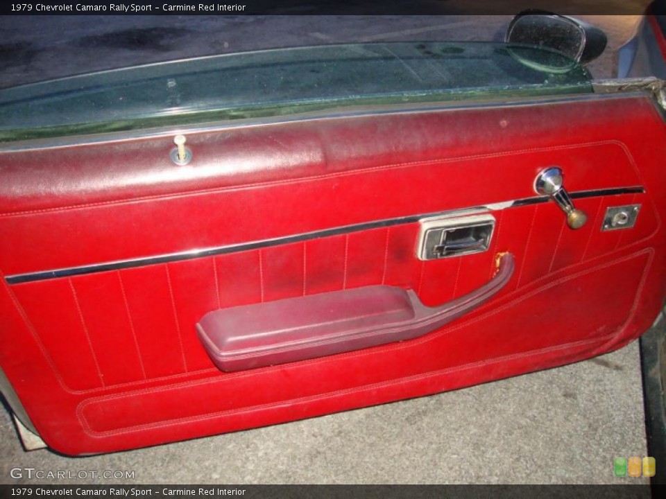 Carmine Red Interior Door Panel for the 1979 Chevrolet Camaro Rally Sport #42766163