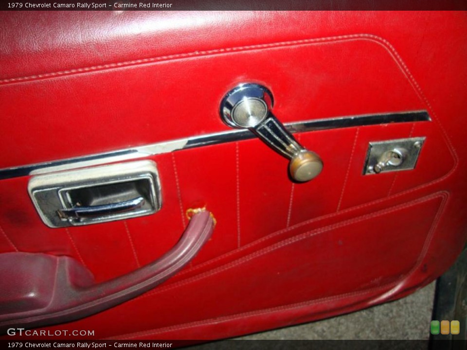 Carmine Red Interior Door Panel for the 1979 Chevrolet Camaro Rally Sport #42766178