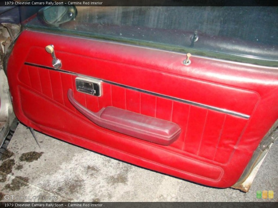Carmine Red Interior Door Panel for the 1979 Chevrolet Camaro Rally Sport #42766400