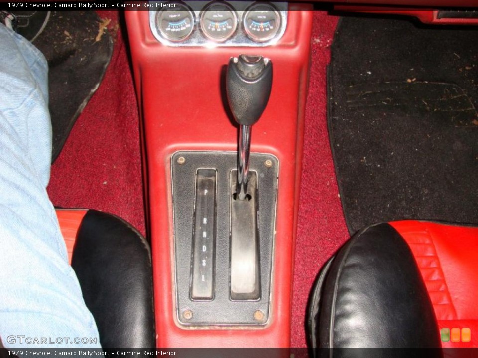 Carmine Red Interior Transmission for the 1979 Chevrolet Camaro Rally Sport #42766528