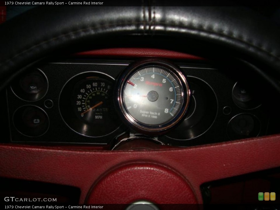 Carmine Red Interior Gauges for the 1979 Chevrolet Camaro Rally Sport #42766544