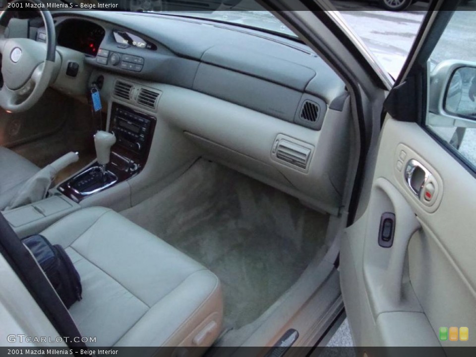Beige Interior Dashboard for the 2001 Mazda Millenia S #42768644