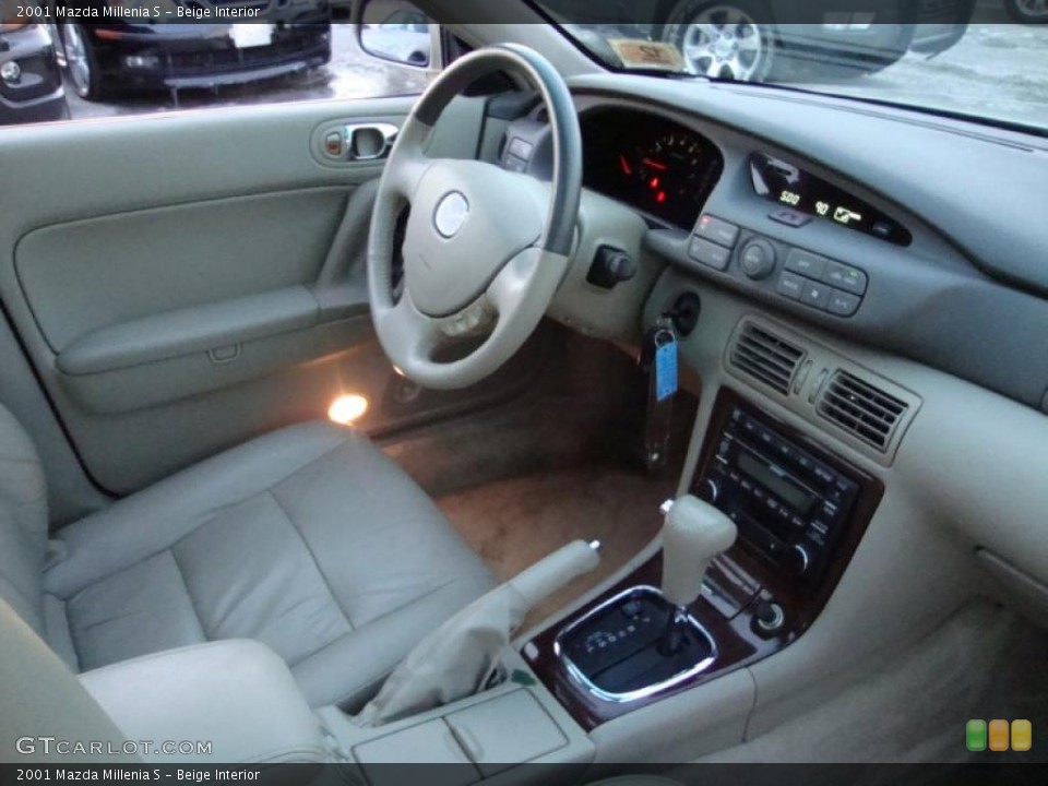 Beige Interior Dashboard for the 2001 Mazda Millenia S #42768656